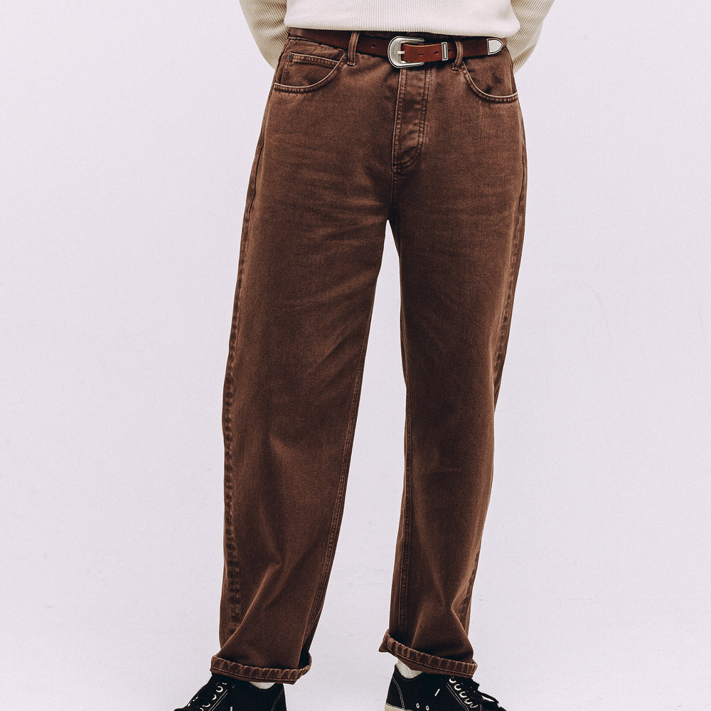 Washed Brown Barstow Denim Jean | P&Co Men's Bottoms ‐ P&Co - A