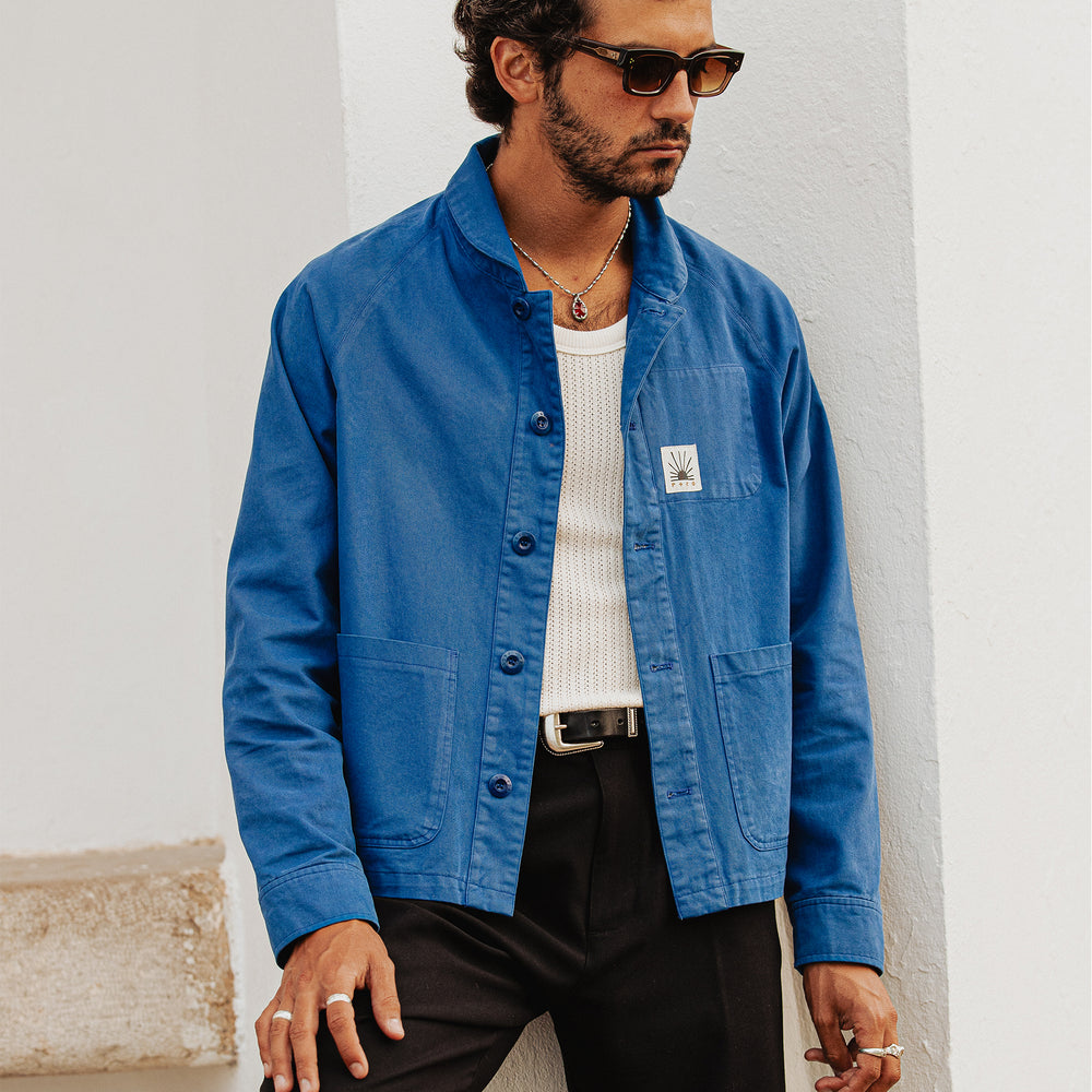 French Blue Vyse Chore Jacket | Men's Outerwear, Layering ‐ P&Co