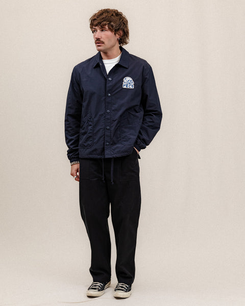 Navy Godspeed Coach Jacket | Men's Outerwear, Layering – P&Co