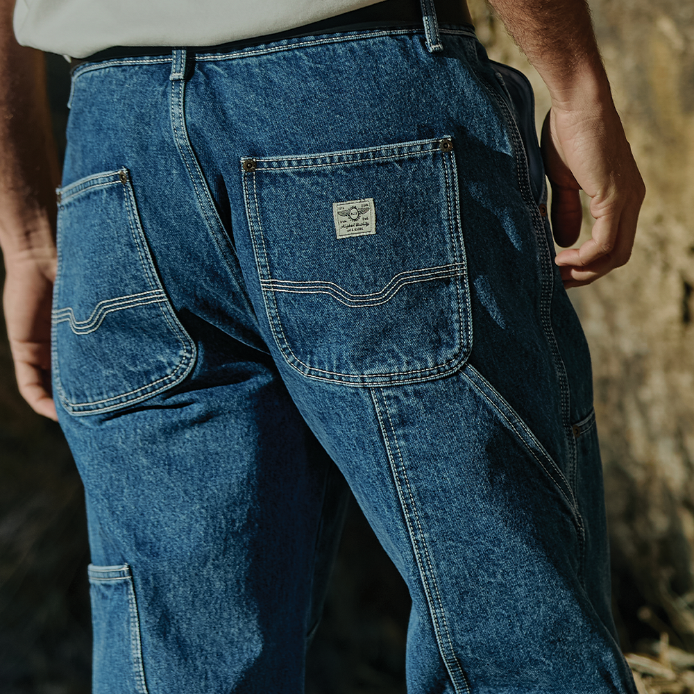 304 Albion Carpenter Pant - Washed Denim | Men's Bottoms ‐ P&Co