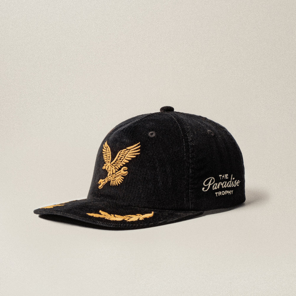 Black Paradise Trophy 5 Panel Cap | Hats & Beanies ‐ P&Co - A