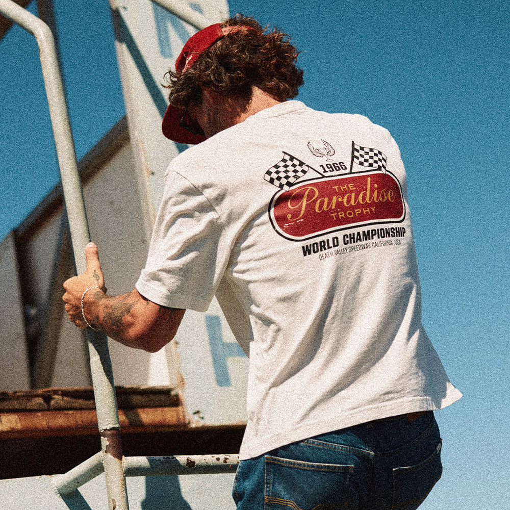 a*p様 main story／EXCLUSIVE tee Off White Paradise Trophy Boxy T-shirt | Men's T-Shirts ‐ P&Co - A