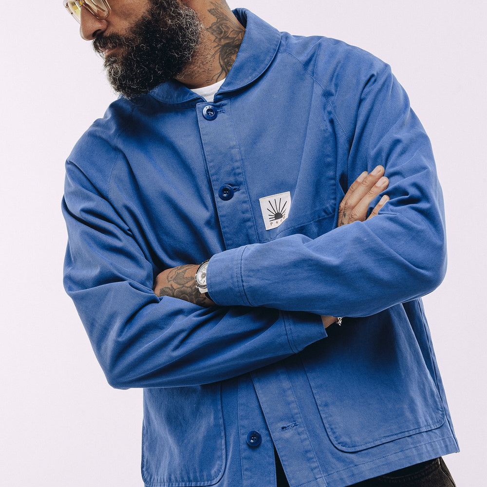 French Blue Vyse Chore Jacket | Men's Outerwear, Layering ‐ P&Co