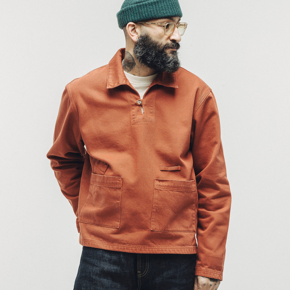 Brick Red Founders Smock | Men's Shirting, Layering ‐ P&Co - A