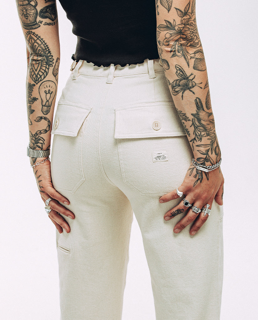 Women's Cream Trousers