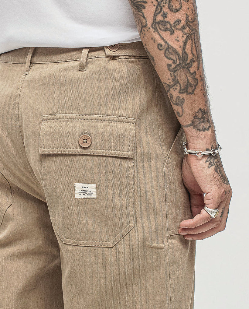 Men's Cream Trousers