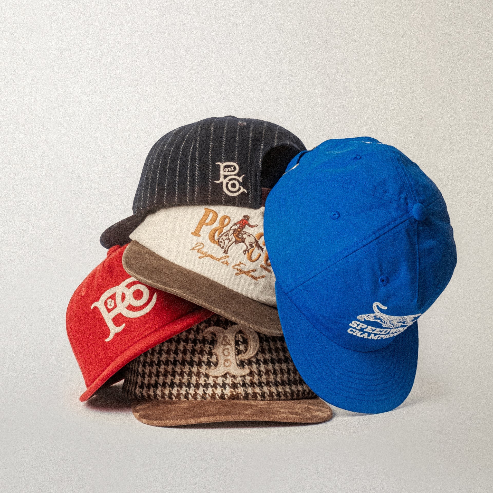 CORTIS ツアー PYPD TOUR BALL CAP BLUE　ゴンホ着用 Woodland Green Varsity Wool 6 Panel Cap | Hats & Beanies ‐ P&Co