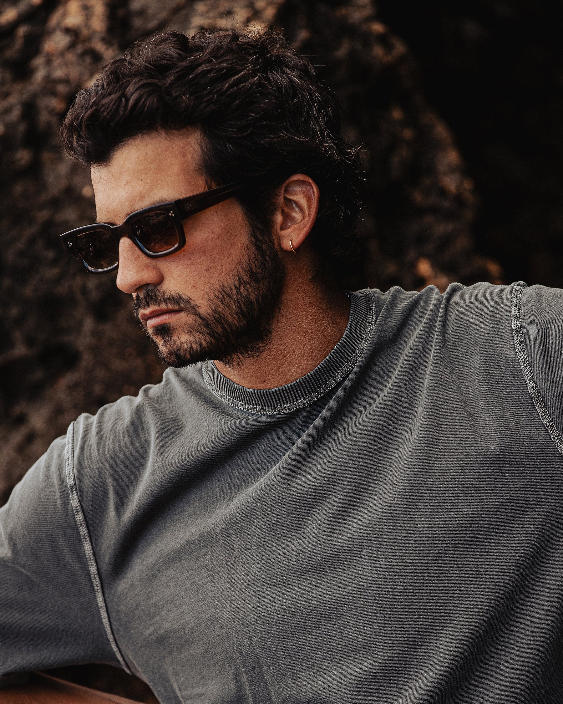 Essential Boxy T-Shirt - Faded Black