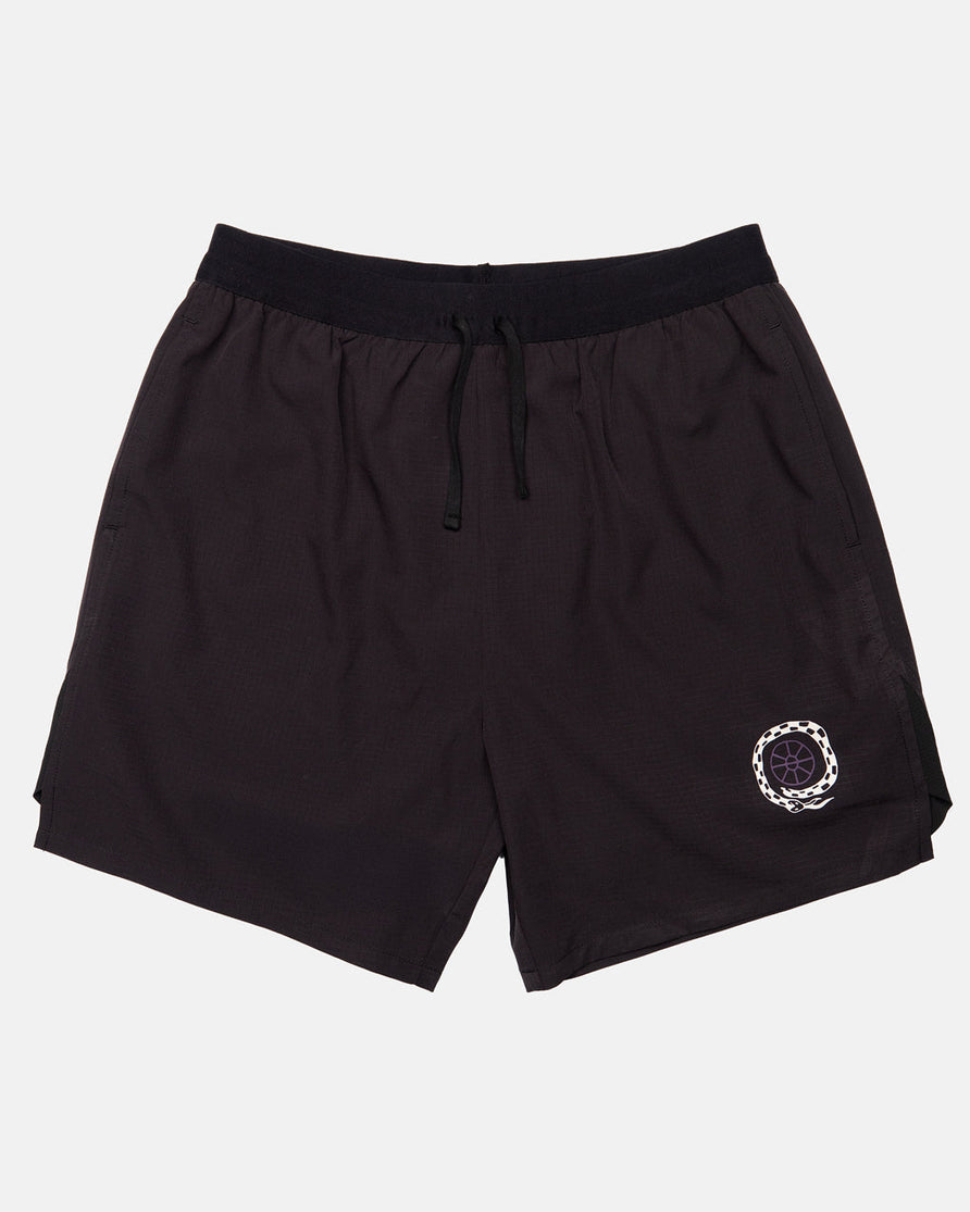 Mindset 2-in-1 Trail Short - Black & Plum
