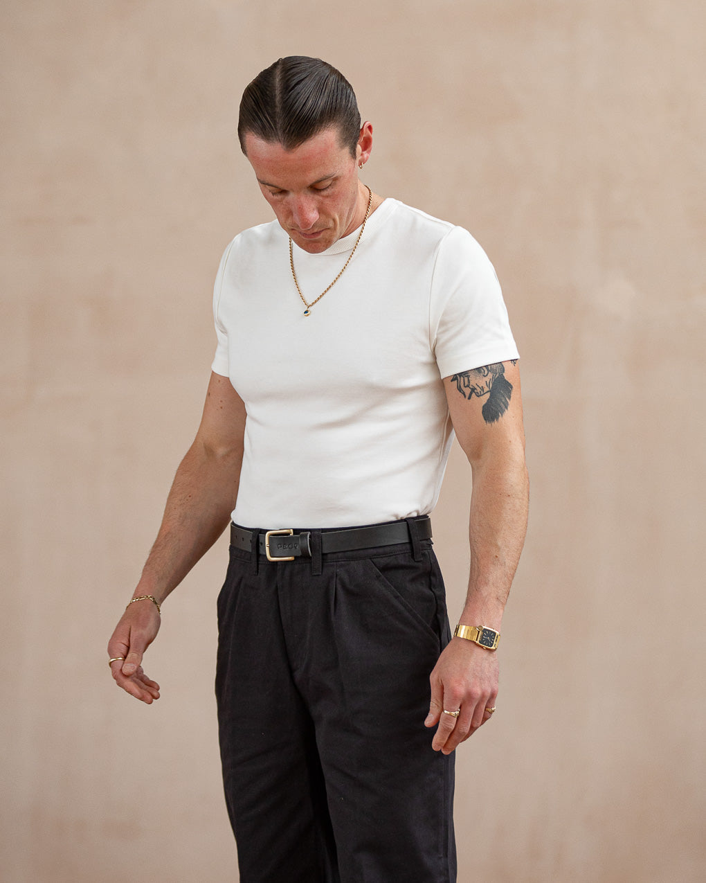 50's Crafted T-Shirt Bundle - Washed Black & Off White