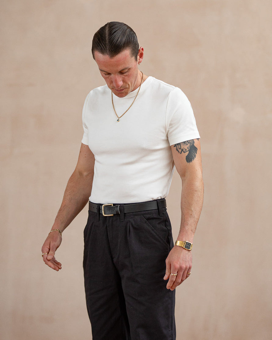 50's Crafted T-Shirt Bundle - Washed Black & Off White