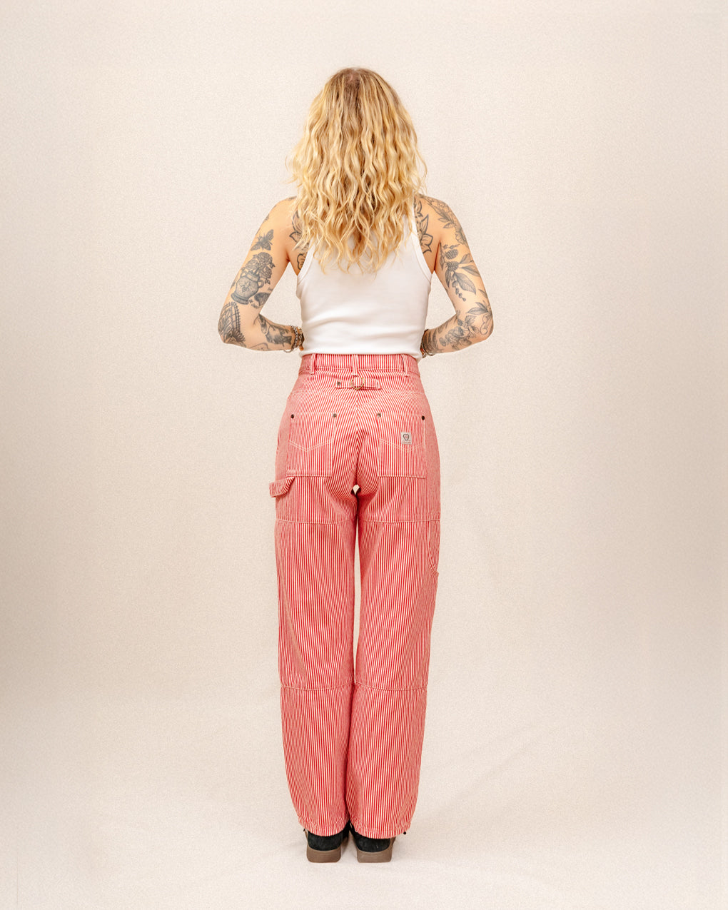 Railroad Carpenter Pant - Red Hickory Stripe