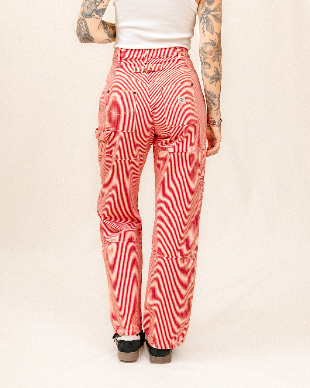 Railroad Carpenter Pant - Red Hickory Stripe