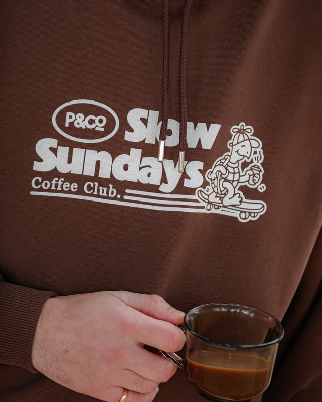 Slow Sundays Hoodie - Brown
