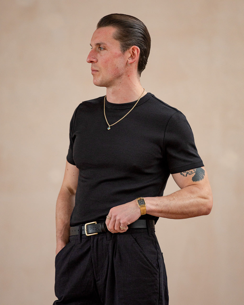 50's Crafted T-Shirt Bundle - Washed Black & Off White