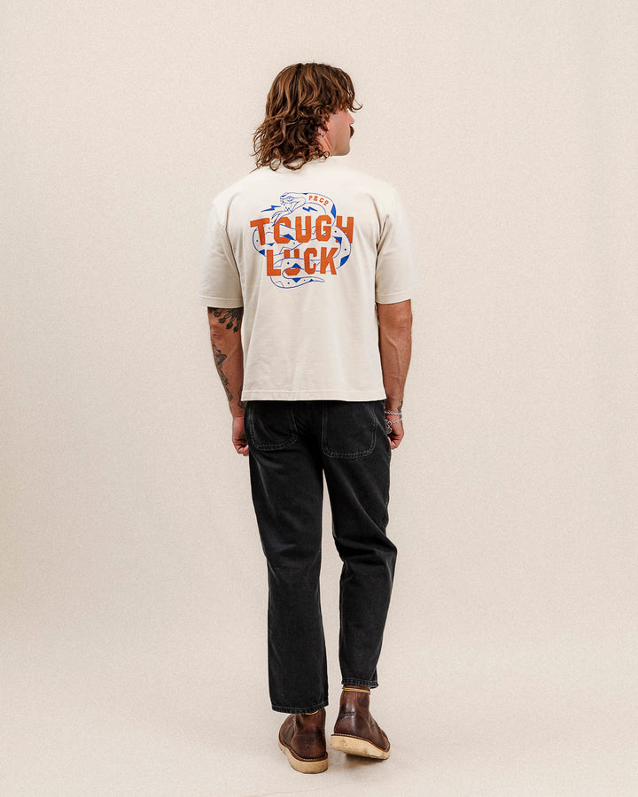 Tough Luck Boxy T-Shirt - Bone