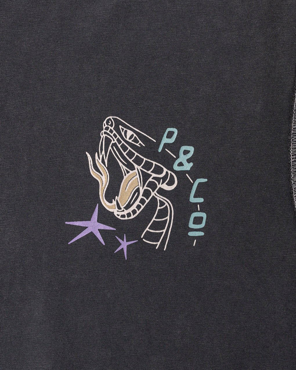 Snakebite Sally's Boxy T-Shirt - Acid Wash