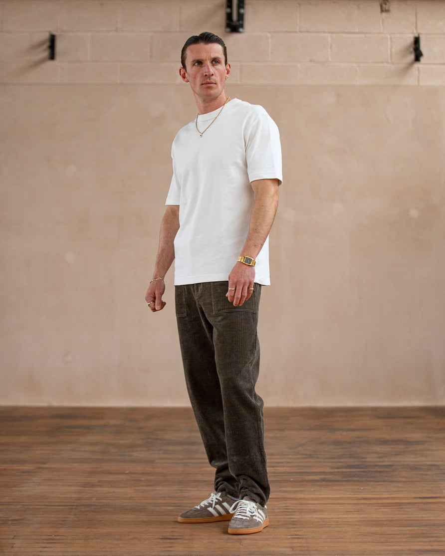 Cord Service Fatigue Pants - Woodland Green