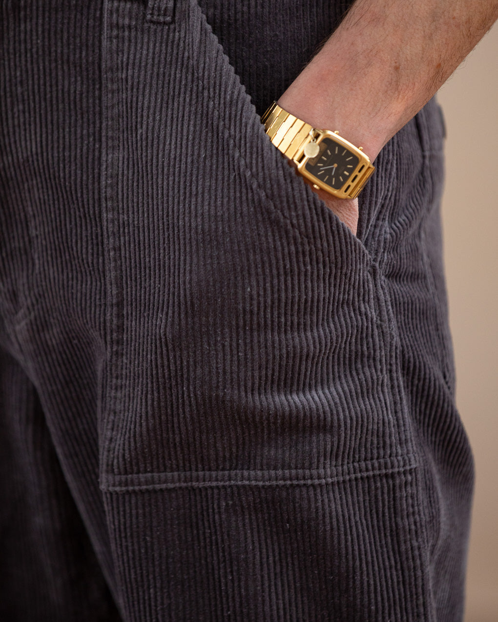 Cord Service Fatigue Pants - Slate Grey