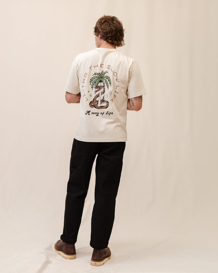 Slow Life T-Shirt - Bone