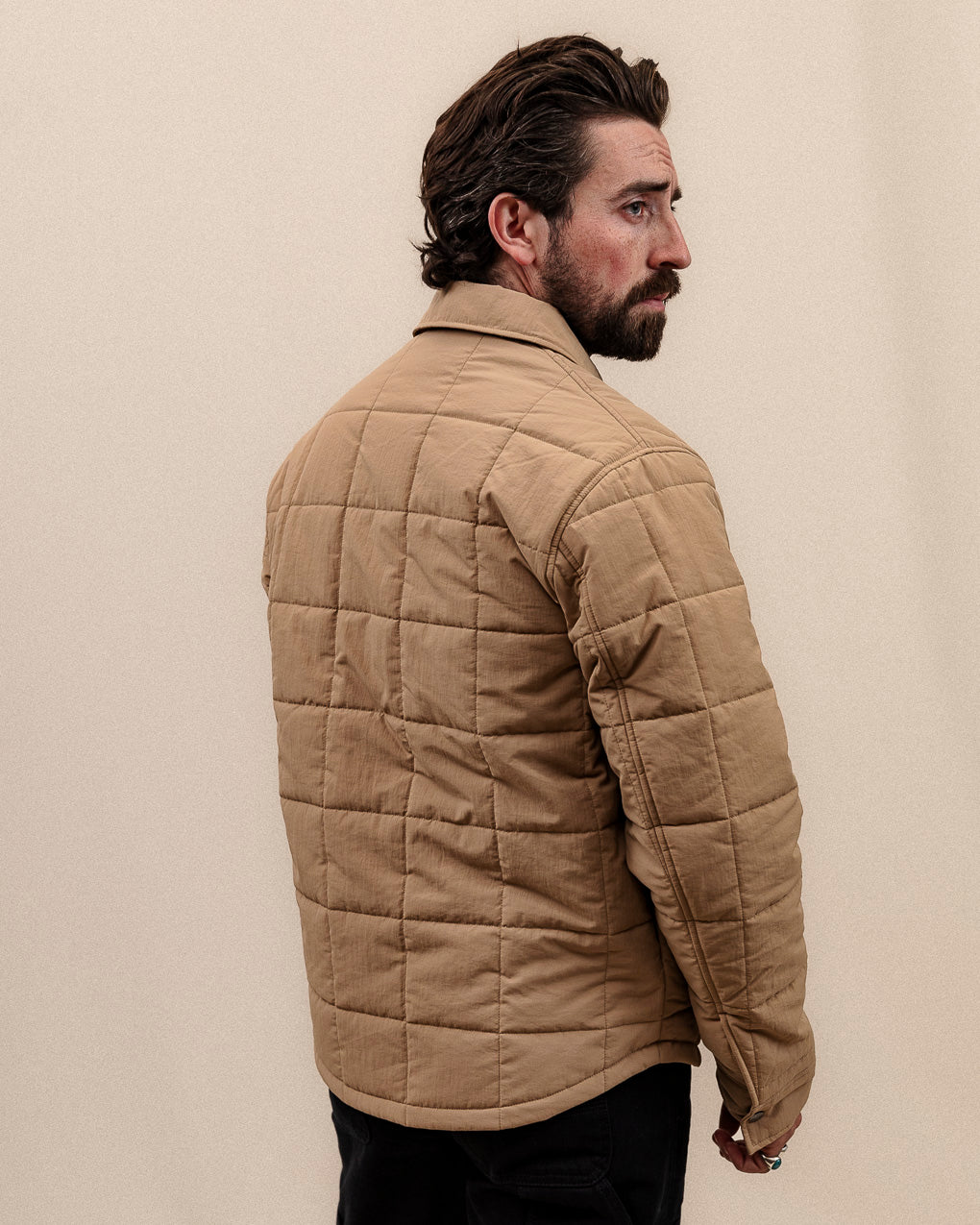 Bronson Quilted Overshirt - Sand