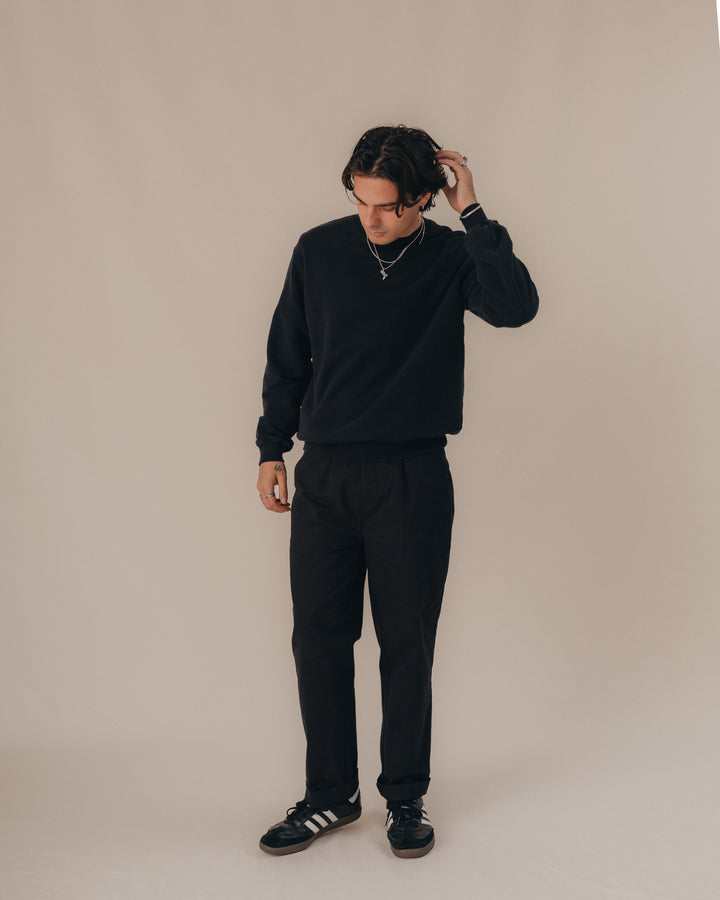 Crafted Sweatshirt - Washed Black