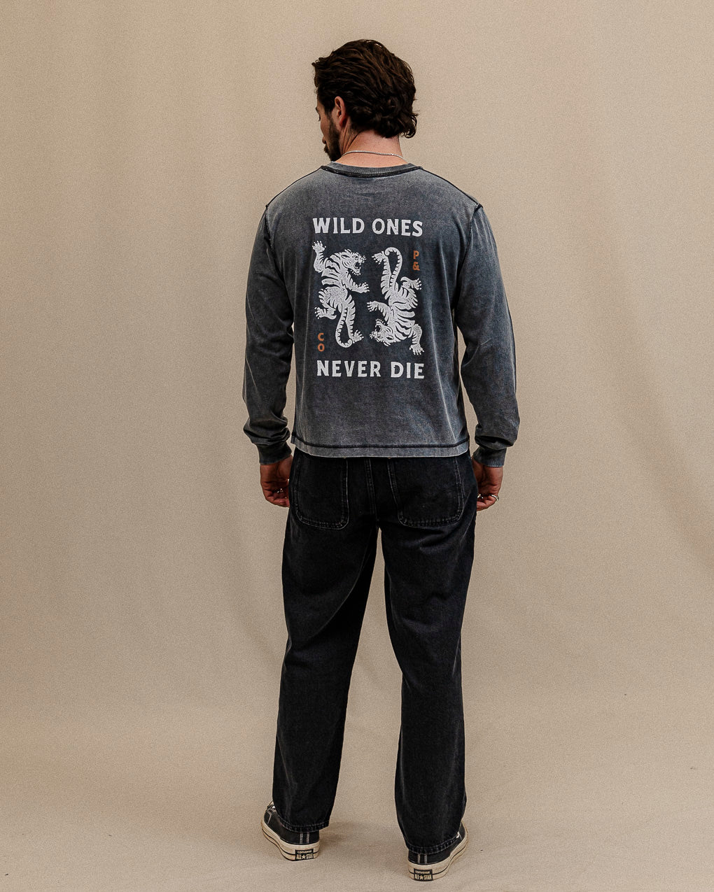 Wild Ones Boxy Longsleeve - Acid Wash