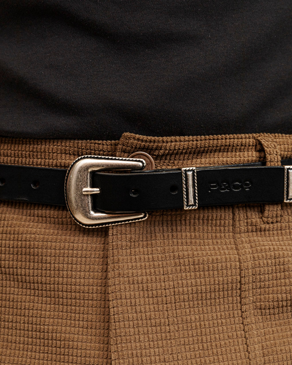 Boone Western Belt - Black