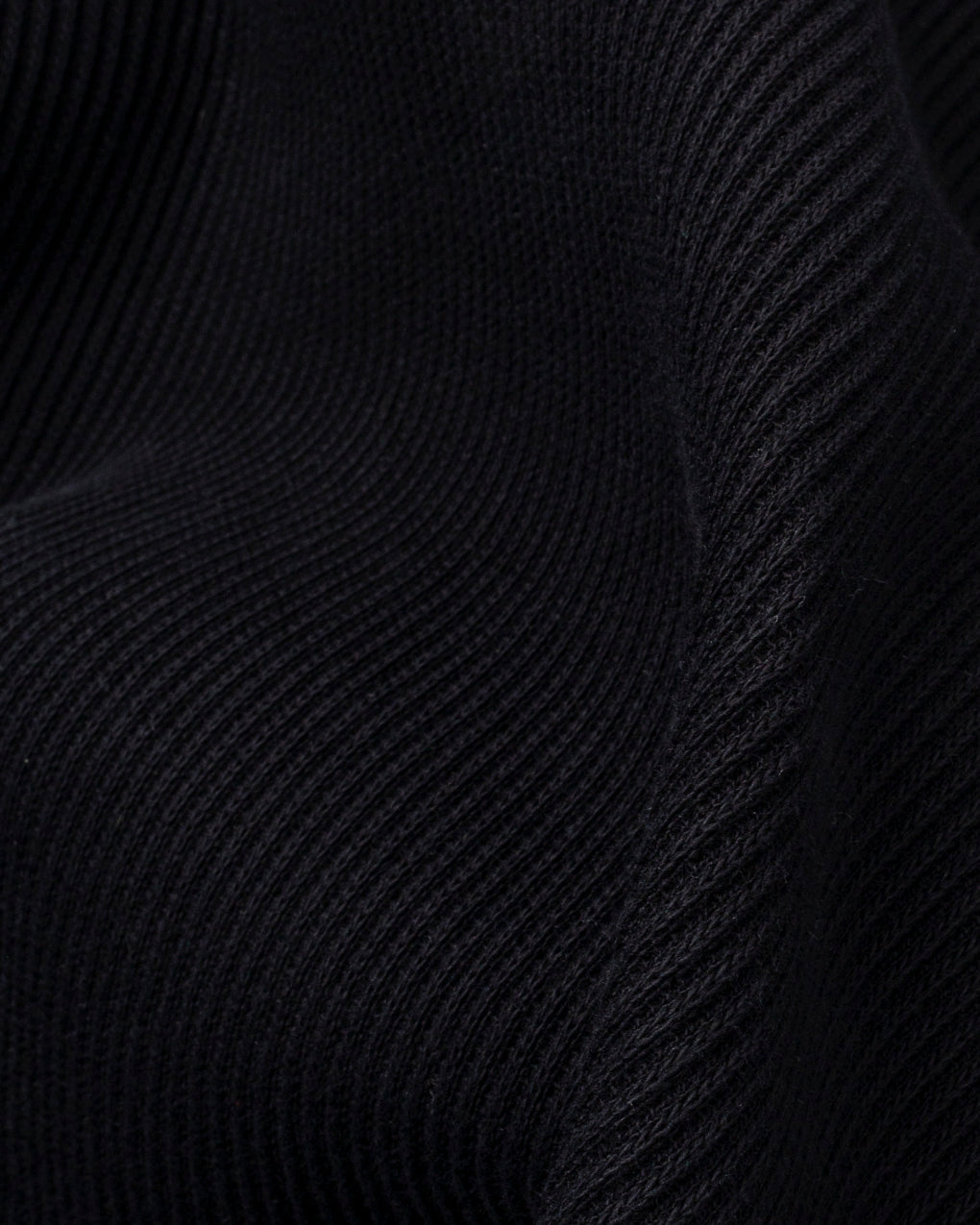 Crafted Ribbed Longsleeve - Washed Black