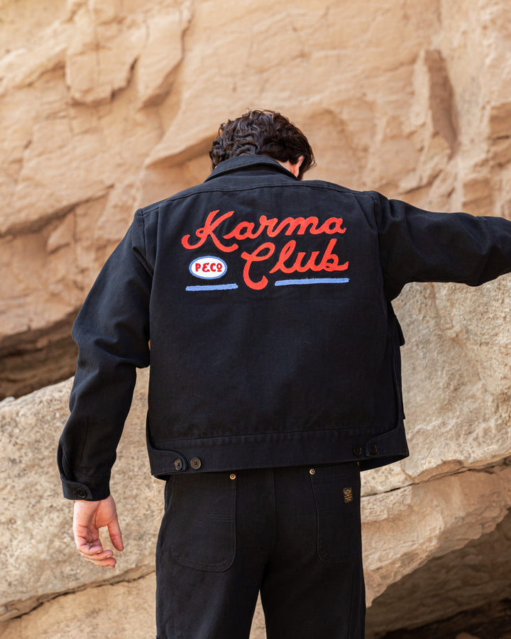 Karma Club Road Jacket - Washed Black