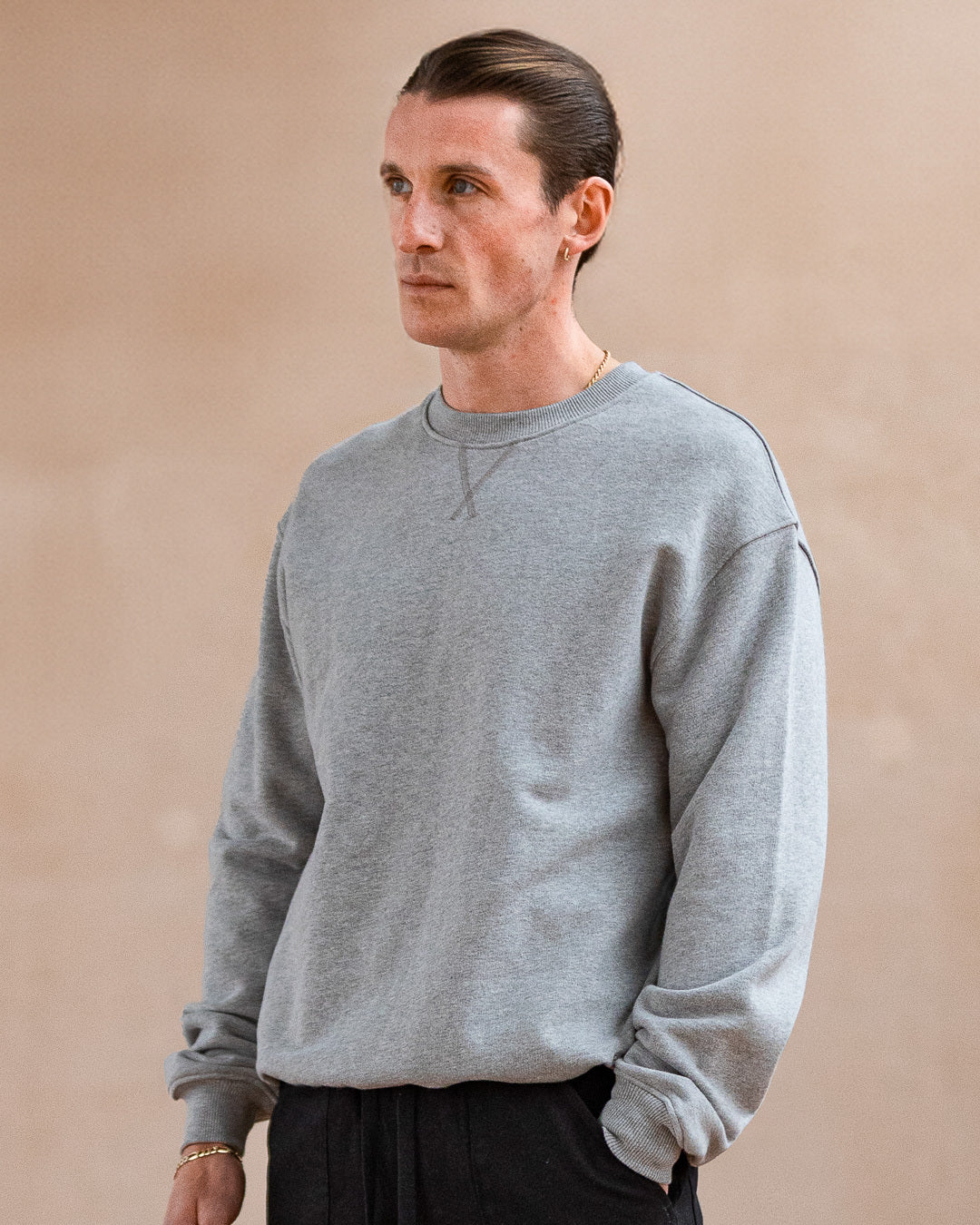 Mens sweatshirt grey on sale