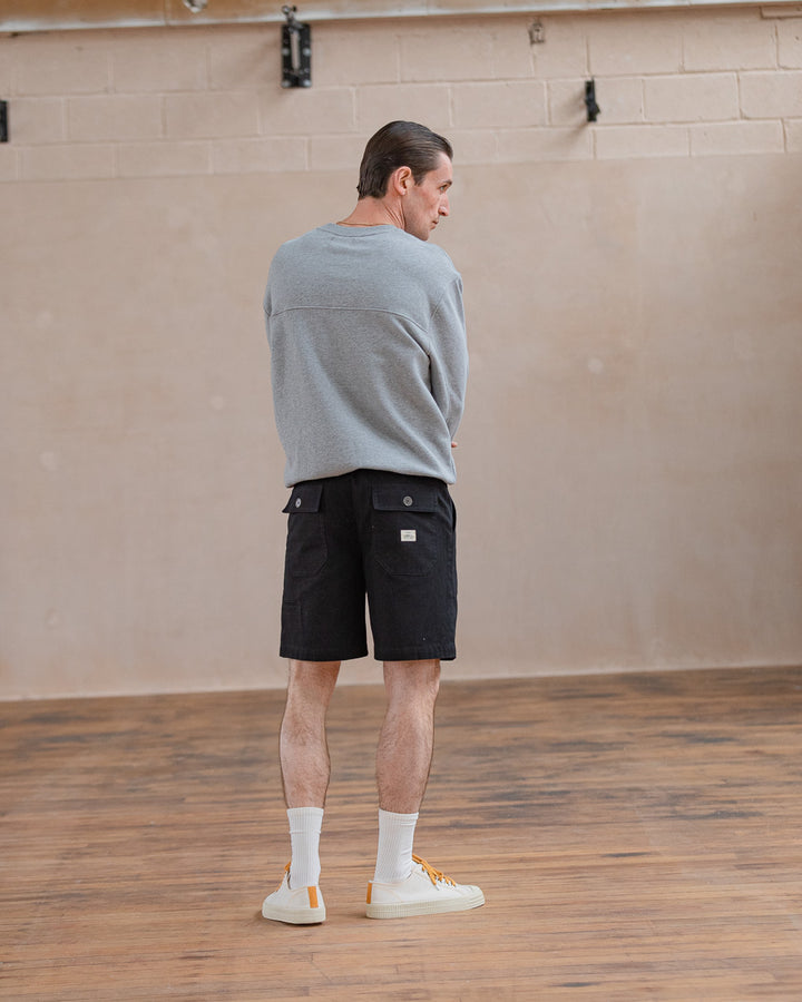 304 Service Fatigue Shorts - Washed Black