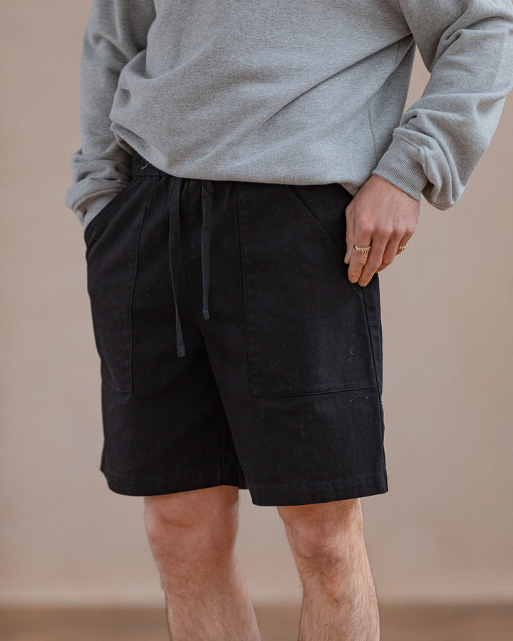 304 Service Fatigue Shorts - Washed Black