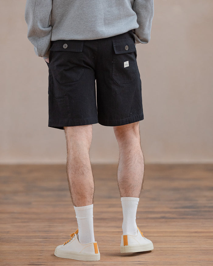 304 Service Fatigue Shorts - Washed Black