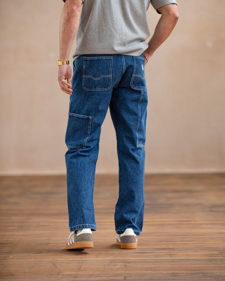 Albion Tapered Carpenter Pant - Washed Denim