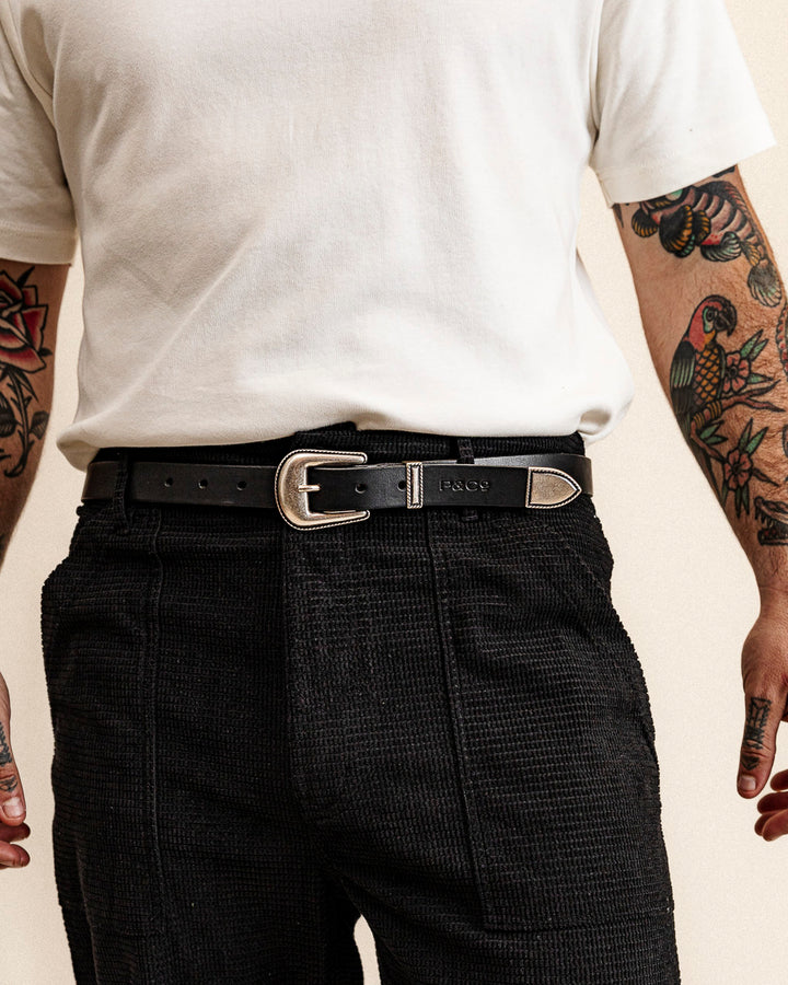 Boone Western Belt - Black