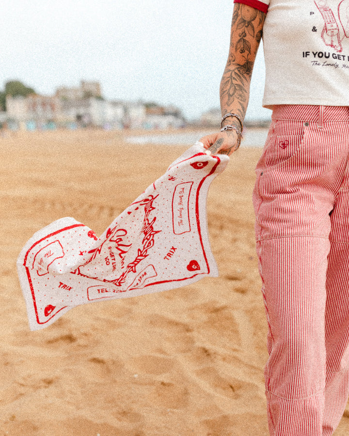 Heartbreaker Bandana - Ecru