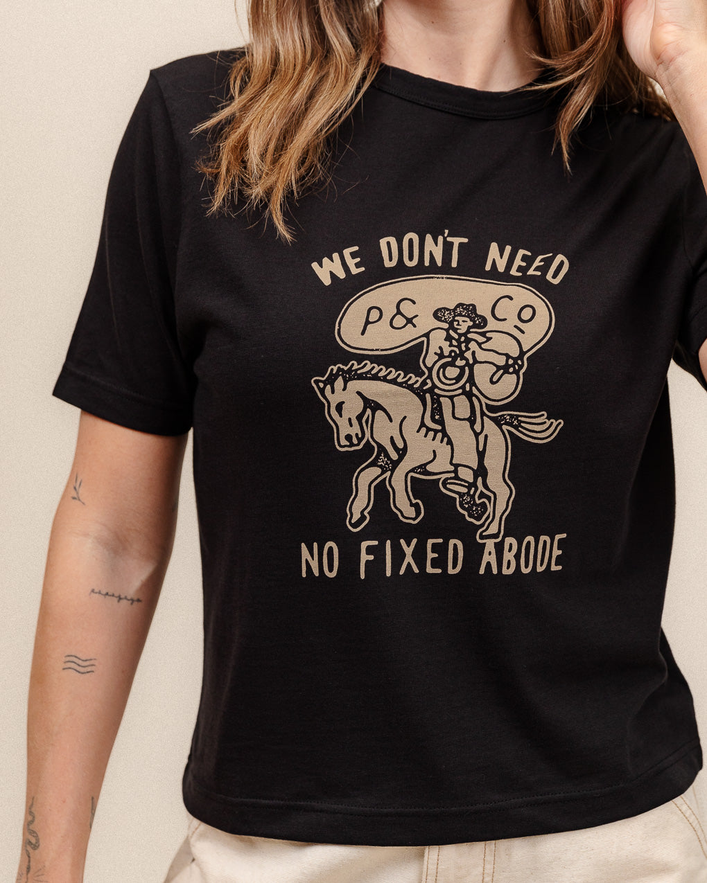 No Fixed Abode T-Shirt - Washed Black