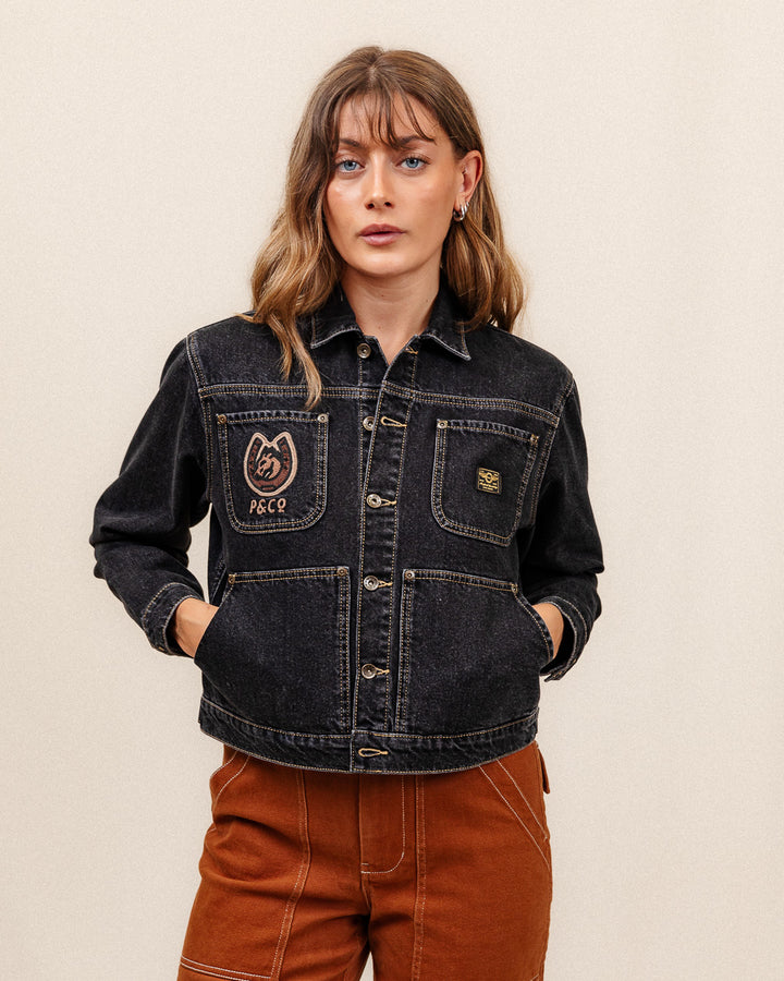 Rodeo Carpenter Jacket - Washed Black