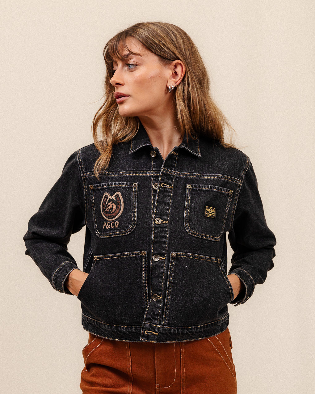 Rodeo Carpenter Jacket - Washed Black