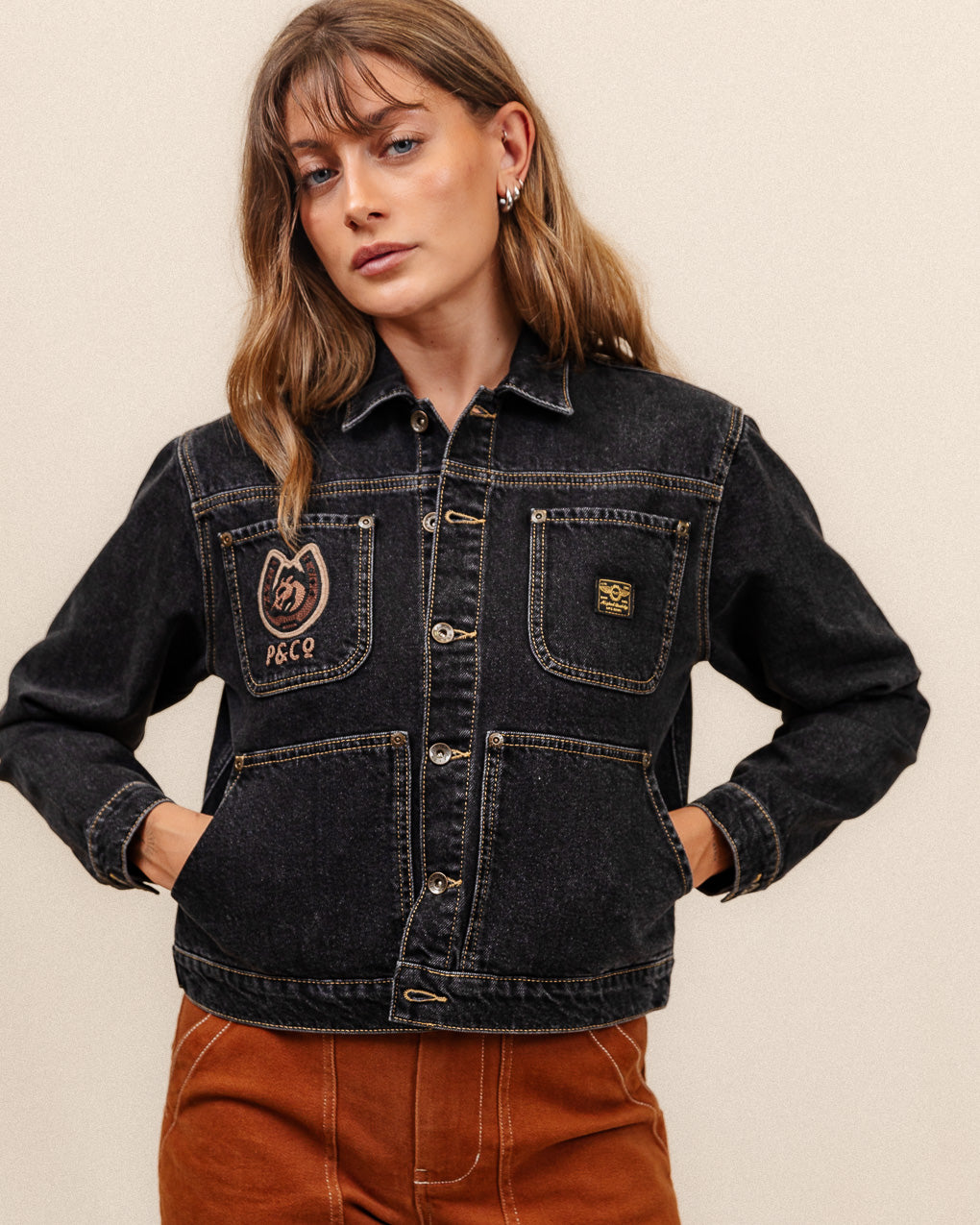 Rodeo Carpenter Jacket - Washed Black