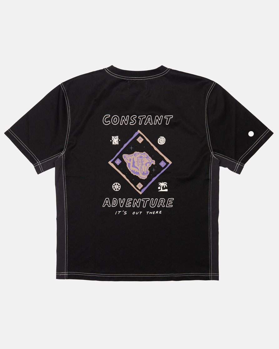 It's Out There Trail T-Shirt - Washed Black