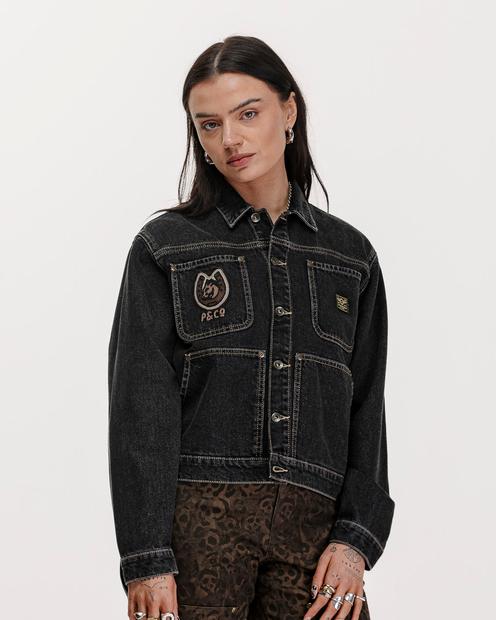 Rodeo Carpenter Jacket - Washed Black