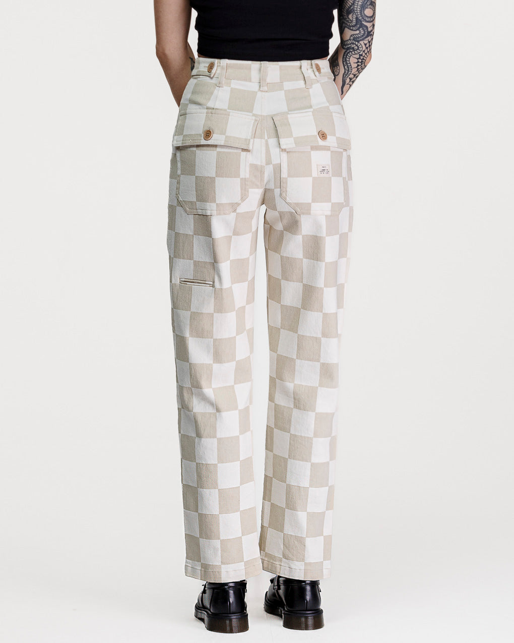 304 Service Fatigue Pants - Stone Checkerboard