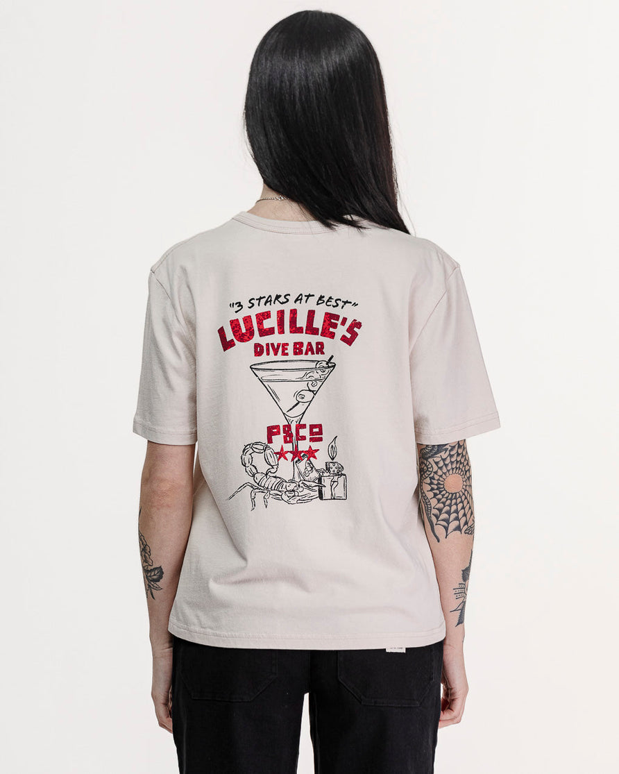 Lucille's Dive Bar T-Shirt - Bone