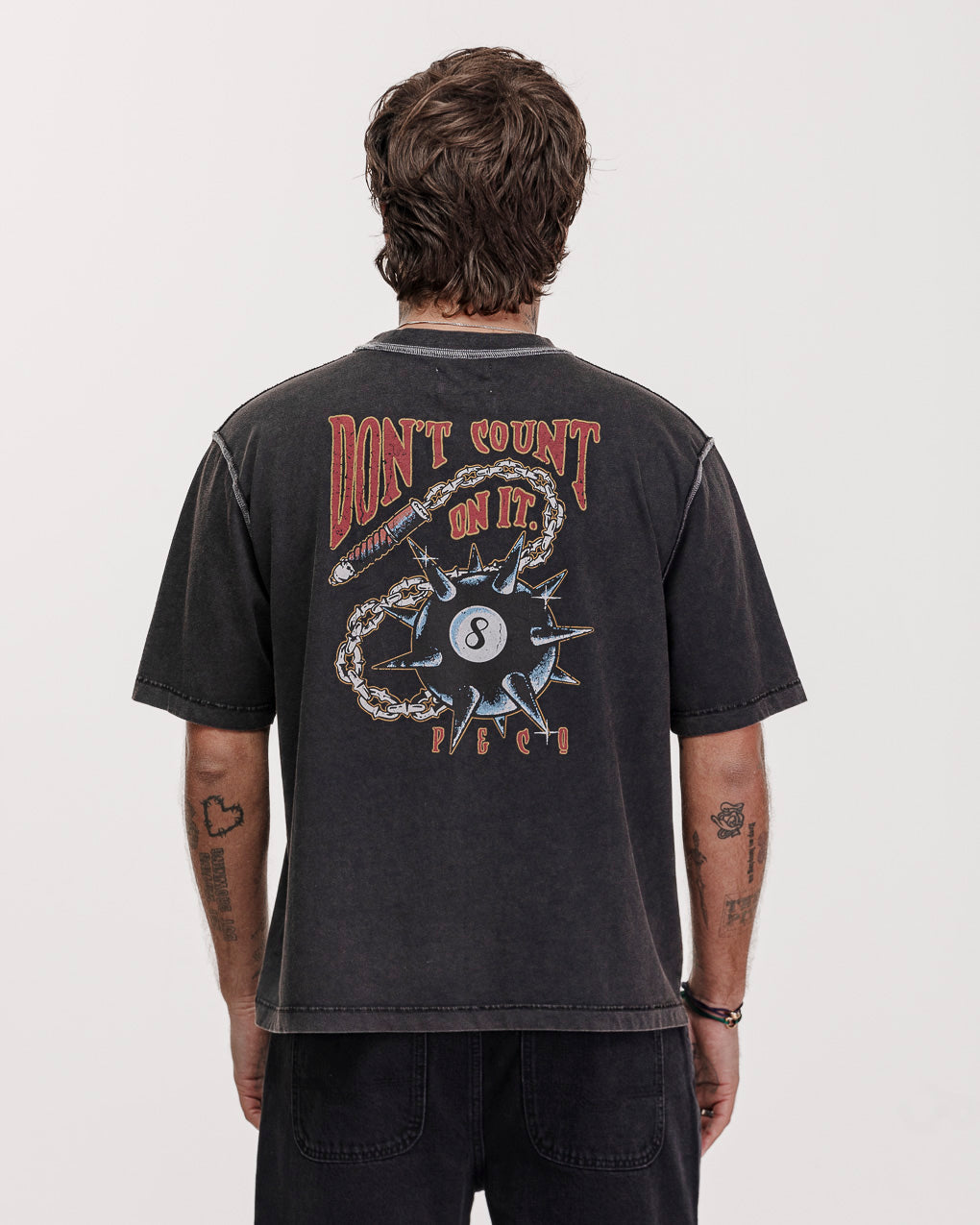 Don't Count On It Boxy T-shirt - Acid Wash