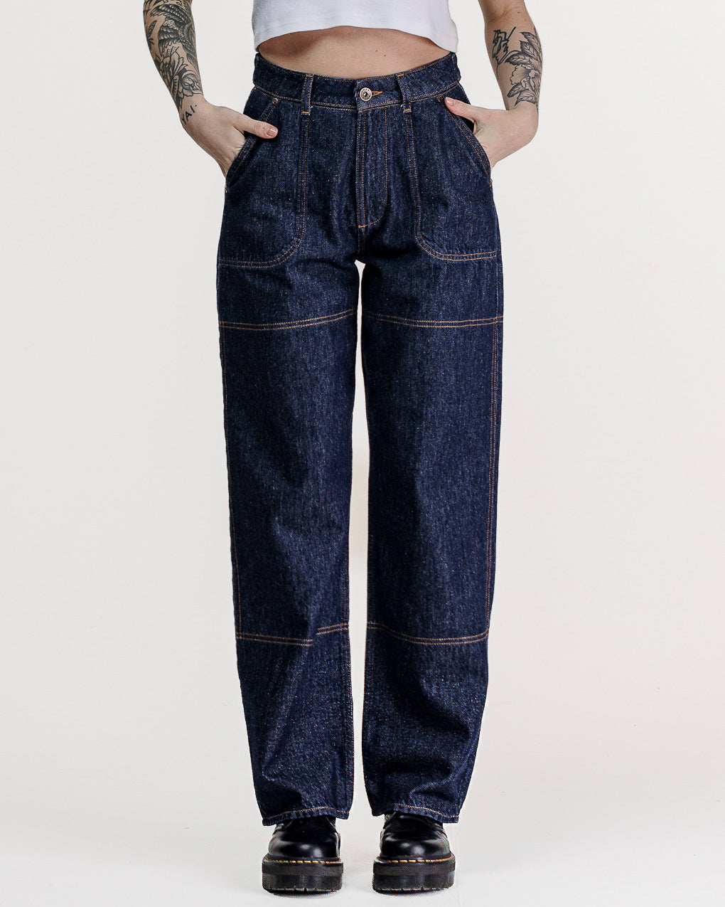 Rosa High Waisted Jean - Indigo Denim