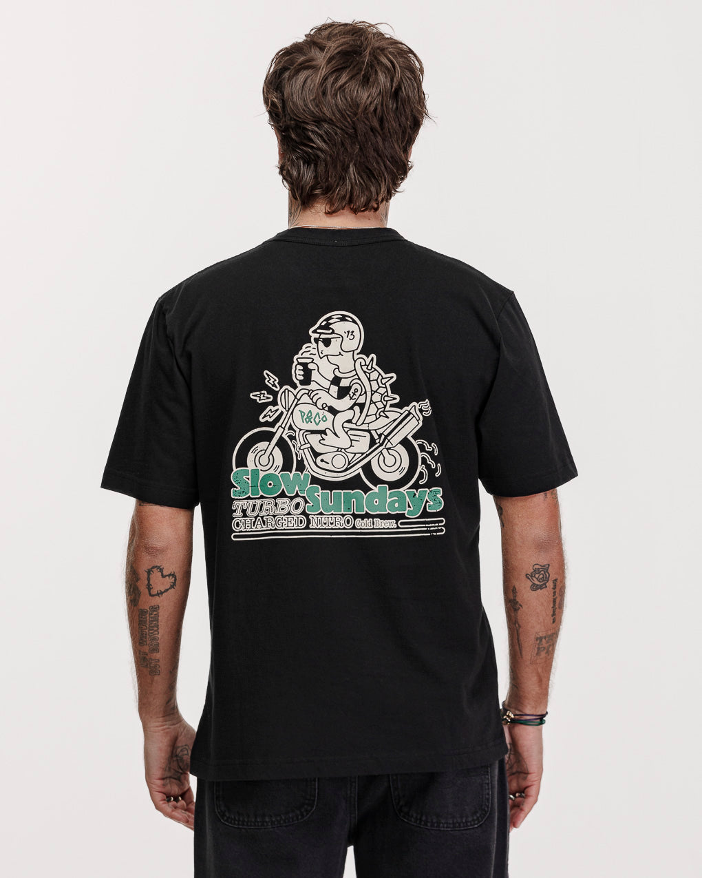 Slow Sundays Nitro T-Shirt - Washed Black