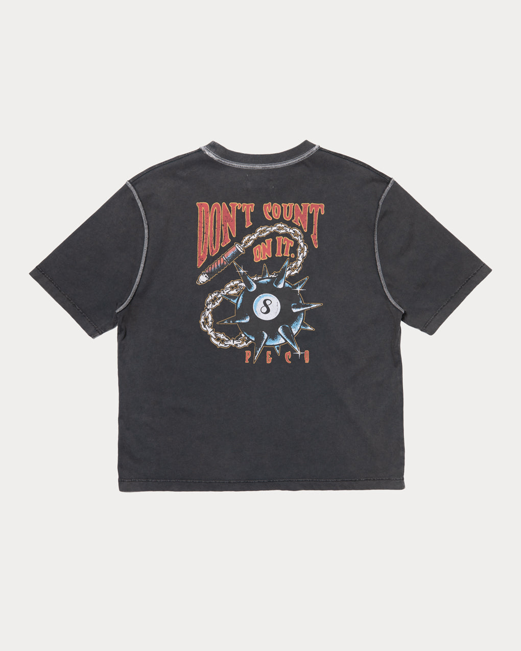 Don't Count On It Boxy T-shirt - Acid Wash