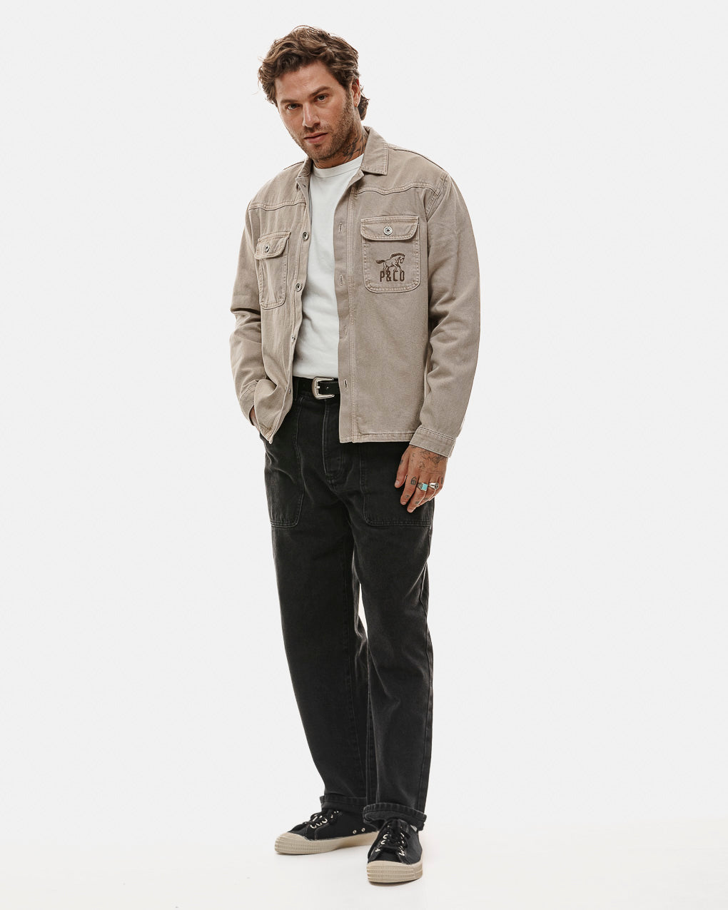 Bronco Overshirt - Vintage Smoke